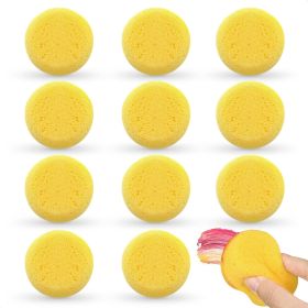 12 Pcs Pottery Sponges for Clay 2.8 x1 inch Pottery Sponge for Painting Car Waxing Washing Dishes & Ceramic Care Tack Sponges for Cleaning Leathe