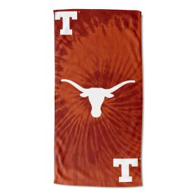 NCAA Texas Longhorns Psychedelic Beach Towel 30x60 Inches