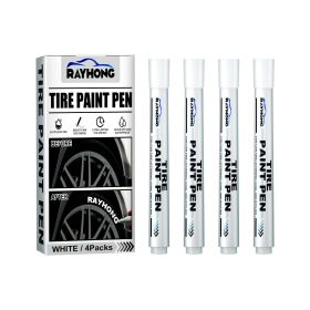 Rayhong Tire Paint Pen, Car Tire Letter Pen Decorative Modification Supplies Graffiti Tracing Birthmark Pen