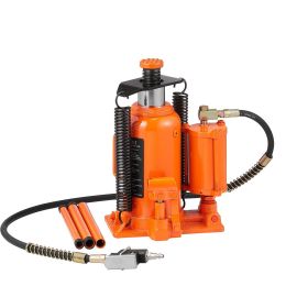 VEVOR Air Hydraulic Bottle Jack, 20 Ton/40000 LBS All Welded Bottle Jack, 10.4-19.7 inch Lifting Range, Manual Handle and Air Pump, for Car, Pick