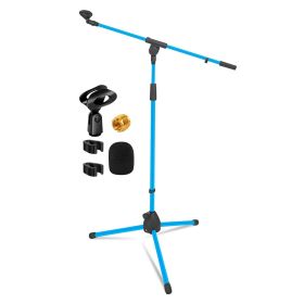 5 Core Tripod Mic Stand Floor Adjustable 18 to 72 Inches Sturdy Boom Arm Holder Microphone Stands Pedestal Para Microfono for Singing MS 080 SKY