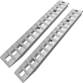 VEVOR 84*14*2.5 Inch Aluminum Ramps 6000LBS Capacity Car Trailer Truck ATV Ramps 1 Pair 2 Ramps