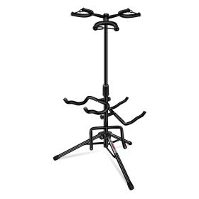 5CORE Triple 3 Guitar Stand Floor Adjustable 30-38.5 Inch Tripod Multi Guitars Holder Universal Folding Support Acoustic Electric Bass Banjo Stan