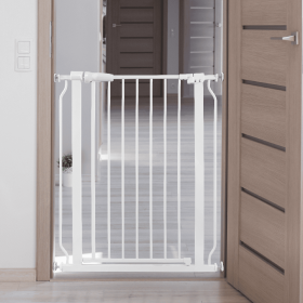 Only Supports Self Pickup  Infant And Pet Safety Gate, Child Barrier For Doorways, Stairs, And Hallways, 29.1-Inch To 33.8-Inch Openings, 30-Inch (Option: White1)