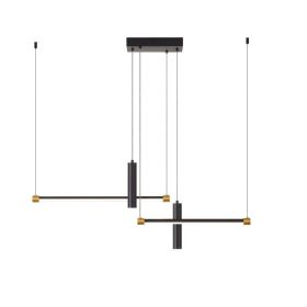 Javeriah 4 - Light Dimmable Kitchen Island Linear LED Pendant No Bulb (Option: Black Gold)
