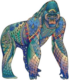 Each Piece Is Animal Shaped Christmas Gift Colorful Elephant Turtle Wooden Jigsaw Puzzles (Option: 3Style-A3)