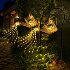 LED Watering Can Solar Light Strings, Solar Lights Outdoor Decorative Lamp, Solar Lantern Out (Option: 2pack)