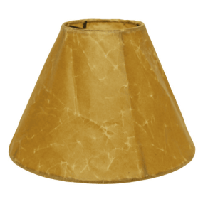 Slant Empire Softback Lampshade With Bulb Clip, Brown (Color: Brown)